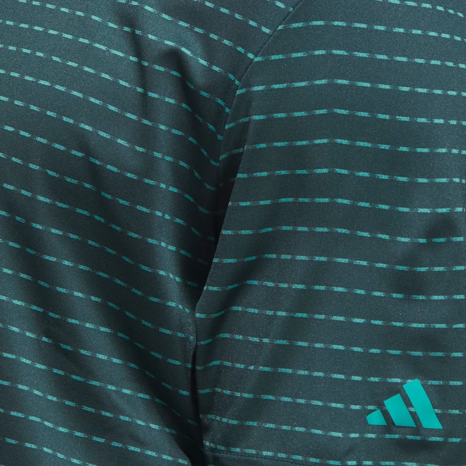 Adidas 2026 PGA Championship Dash Stripe Polo in Collegiate Green - Image 2