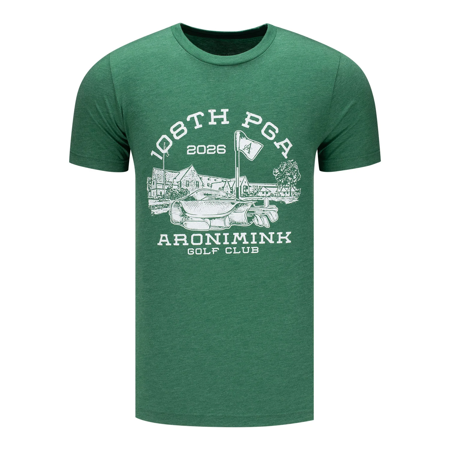 Ahead 2026 PGA Championship Clubhouse Sketch T-Shirt in Grass Green